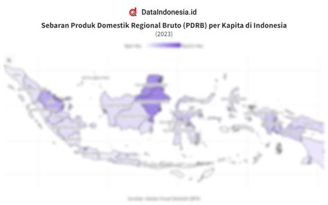 Data Sebaran Produk Domestik Regional Bruto Pdrb Per Kapita Di