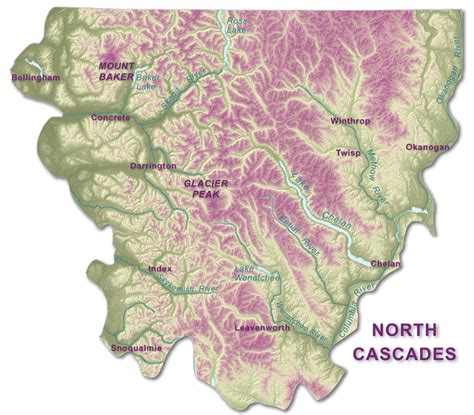 Cascade Range Map