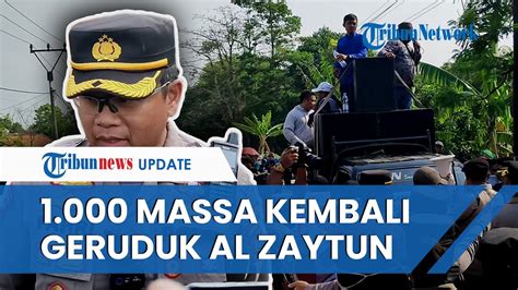 1 000 Massa Geruduk Ponpes Al Zaytun Polisi Pasang Kawat Berduri