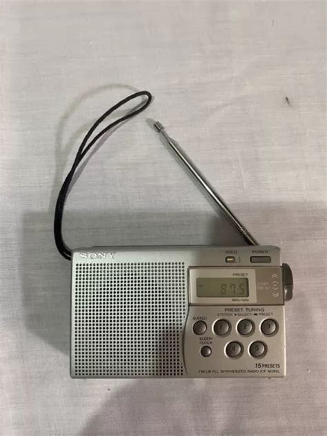 Vintage Sony Icf M L Fm Lw Transistor Portable Radio Presets