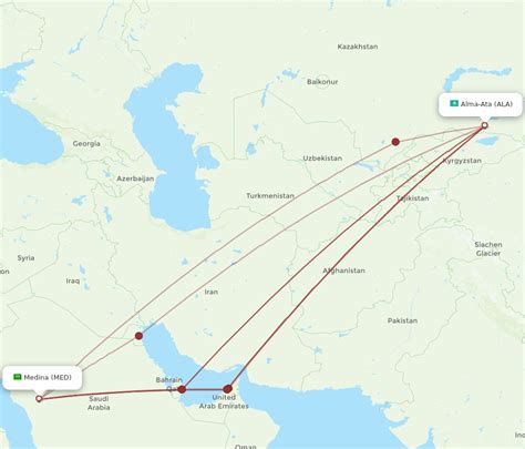 Flights From Almaty To Madinah ALA To MED Flight Routes