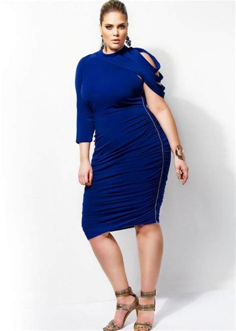 Plus Size Ruched Dress Pluslook Eu Collection