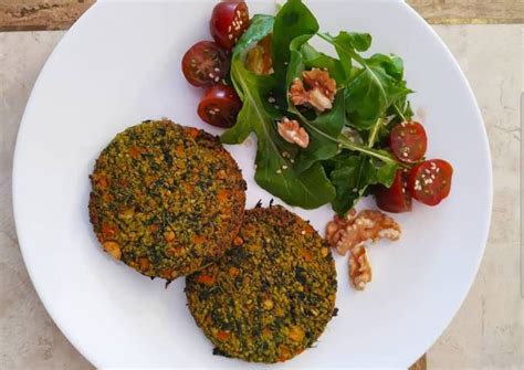 Burger Garbanzo Y Espinaca Receta De Rocio Berna Cookpad