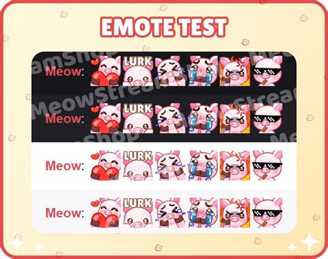 Twitch Emote Cute Pig Mega Pack Emotes 24 Emotes Ready To Etsy