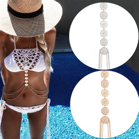 Bikini Retro Simple Jewelry Sexy Bohemian Body Necklace New Fashion