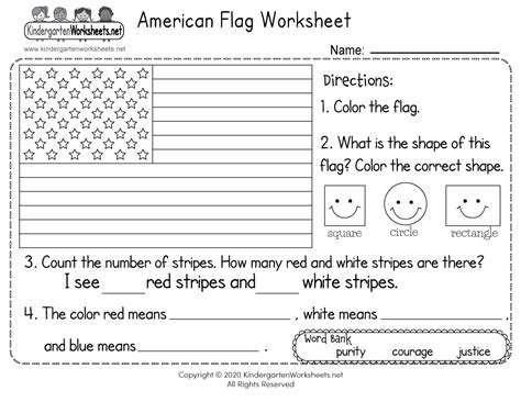 United States Flag Printable