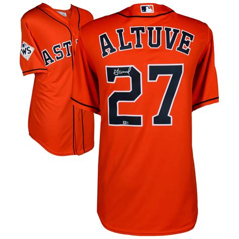 Houston Astros Jose Altuve Fanatics Authentic 2017 MLB World Series