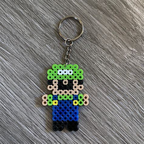 Super Mario Bros. Perler Beads Keychain Zipper Pull Handmade FAST ...