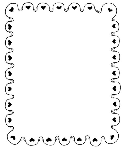 Download High Quality heart clipart black and white border Transparent ...