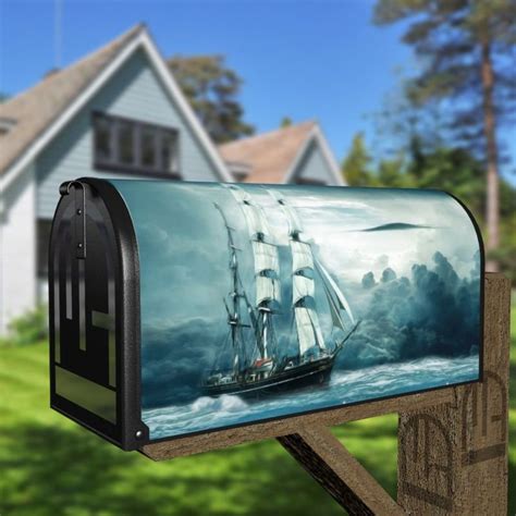 Victorian Sailboat Decorative Curbside Farm Mailbox Cover Mailbox Artist