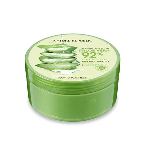 Nature Republic Soothing And Moisture Aloe Vera 92 Soothing Gel 300ml K Secret