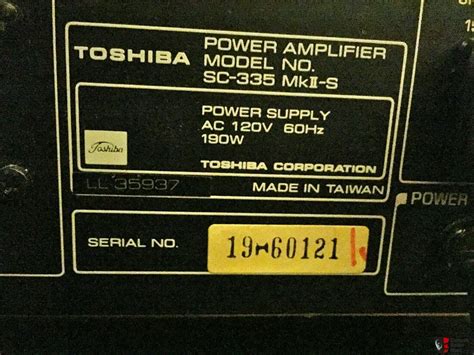 Vintage Aurex Toshiba SC SY ST 335 MKII Pre Tuner Photo