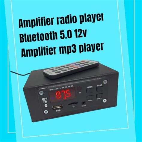 Jual Aebdg Power Amplifier Mini V Mp Bluetooth Usb Radio Fm Mmc Aux