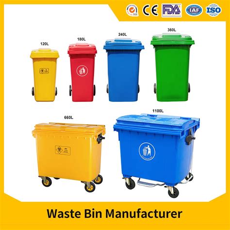 L L Outdoor Recycle Pedal Hdpe Dustbin Mobile Wheelie Waste