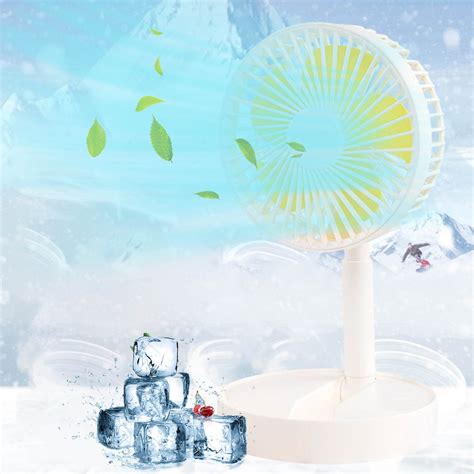 Battery Operated Portable Foldable Standing Fan Rechargeable USB