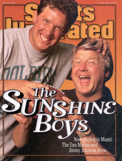 Miami Dolphins Qb Dan Marino And Coach Jimmy Johnson Sports Illustrated Cover Photograph by ...