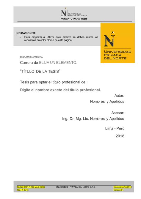 Formato De Tesis Pdf