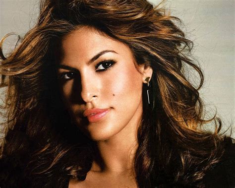 Download Close Up Shot Of Eva Mendes Wallpaper