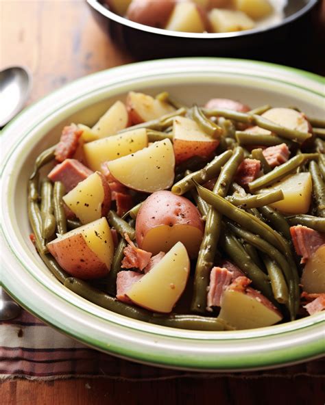 Slow Cooker Ham Potatoes And Green Beans