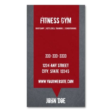 Fitness Class Business Card 10 Class Pass Card Zazzle Fitness