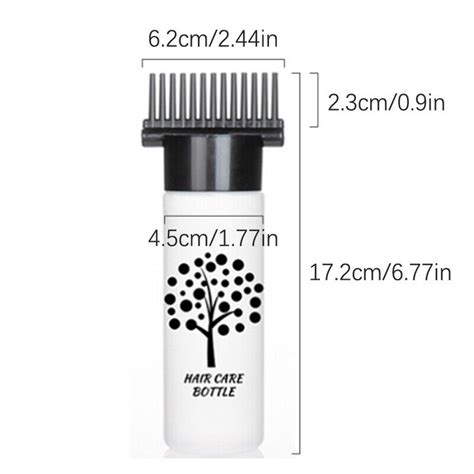 120ml Hair Dye Bottle Applicator Comb Refillable Hair Colouring