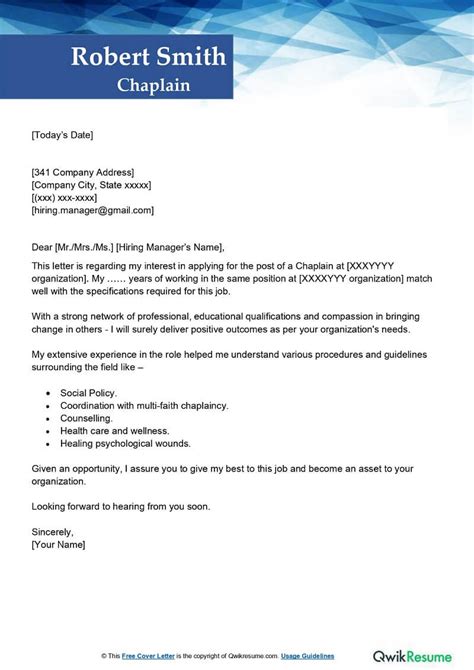 Fire Chief Cover Letter Examples Qwikresume