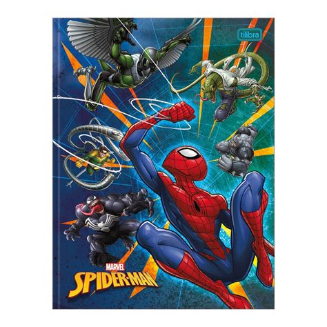 Caderno Universit Rio Brochura Homem Aranha Folhas Tilibra Shopee