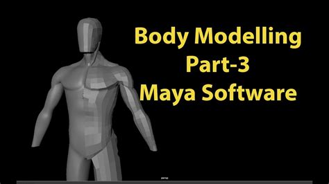 Male Human Body Torso Modelling Tutorial With Anatomy In Maya Software Part 03 Youtube