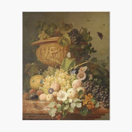 Eelke Jelles Eelkema Still Life With Flowers And Fruits Art Board