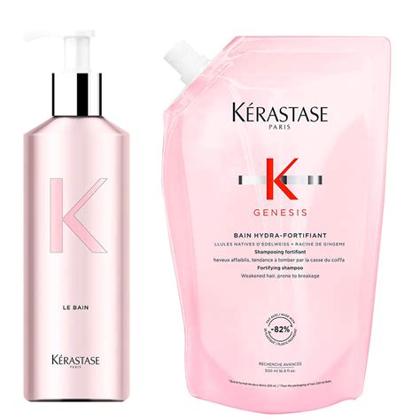 Kérastase Genesis Bain Hydra Fortifiant Refill Pouch and Refillable