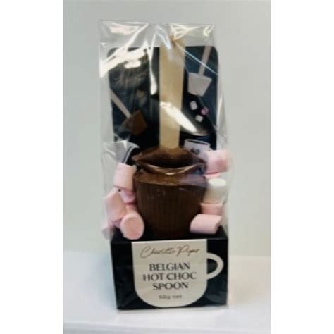 Charlotte Piper Hot Milk Chocolate Kiss Spoon 50g With Marshmallows Glader Confectionery