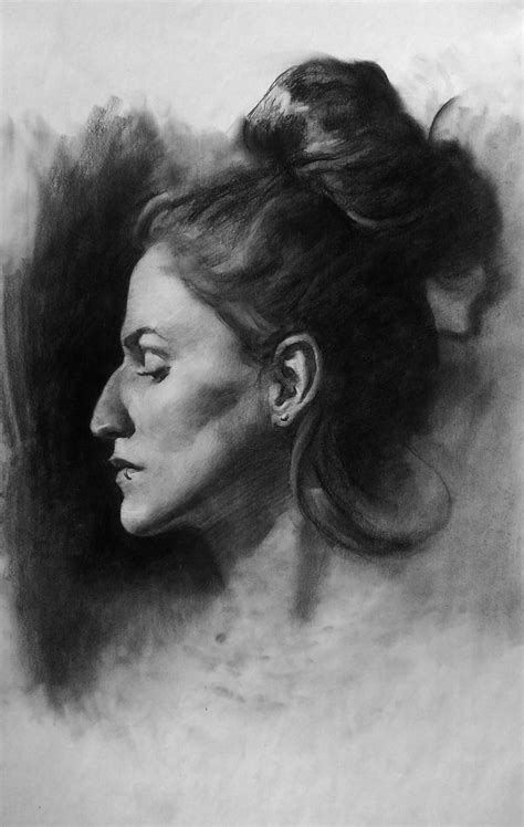 Portrait Drawing That I Created At Watts Atelier Charcoal Portraits