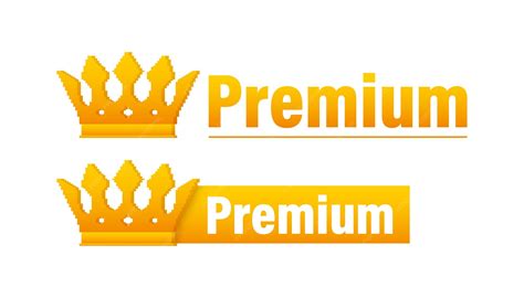 premium vector premium premium sign  royal style  gold