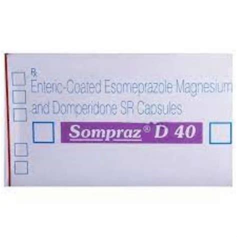 Sompraz D 40 Capsule At 217 Box Esomeprazole Domperidone Capsules