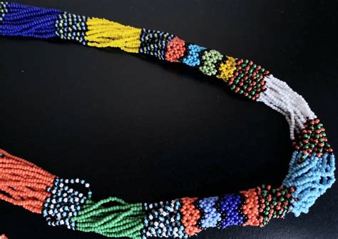 African Seed Bead Tribal Necklace Masai Necklace Zulu Necklace