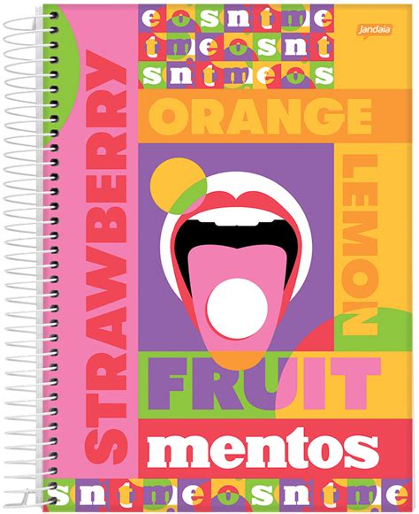 Caderno Espiral Jandaia Mentos M Diskpel Papelaria H Anos Voc