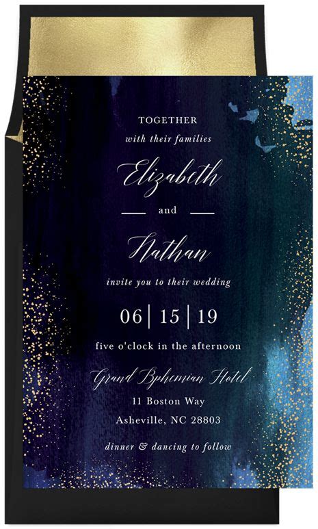 Ethereal Invitations In Blue Greenvelope Invitations Wedding