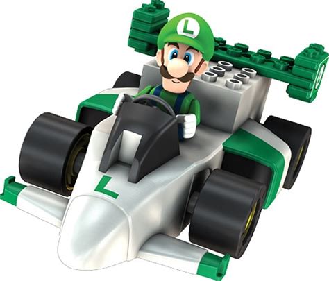 Best Buy K NEX Mario Kart Wii Luigi S Motorized Sprinter Kart Building