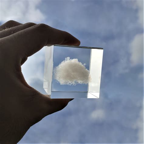 Crystal Cloud Cube Wolke Sky Nuage Cloud Sculpture Etsy