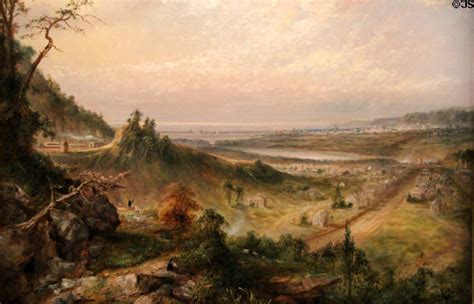 View Of Hamilton Lake Ontario Painting By Robert Refinald Whale At