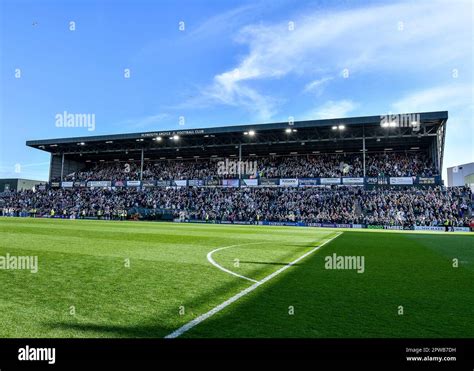 Plymouth Argyle fans celebrate Promotion at full time during the Sky ...