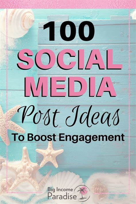 100 Social Media Engagement Post Ideas Social Media Engagement Marketing Strategy Social