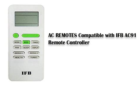 Buy Mumax Ac Remotes Compatible With Ifb Ac Remote Controller White