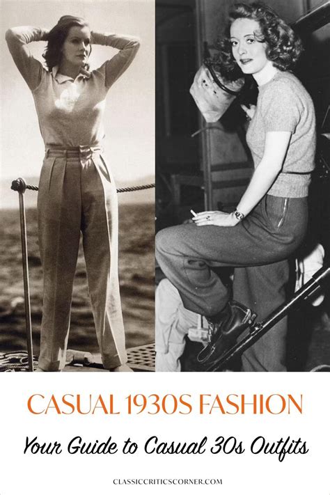 Casual 1930s Fashion - Your Guide to Casual 30s Outfits - Classic ...