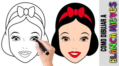 Como Dibujar A Blanca Nieves Princesa De Disney Dibujos Fáciles Para