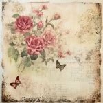 Vintage Grunge Floral Paper Free Stock Photo Public Domain Pictures