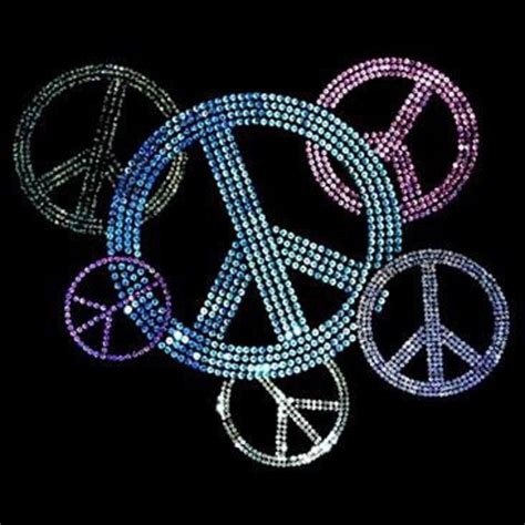 Peace Signs Pastel Sequins by Mychristianshirts on Etsy