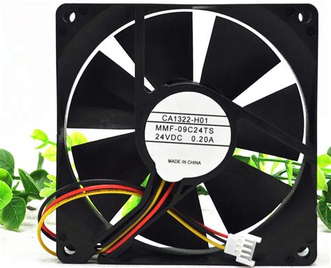 Mmf 09d24ts 90mm Fan For 24v 020a 90x90x25mm 2 Wire Cooling Fan Electronics