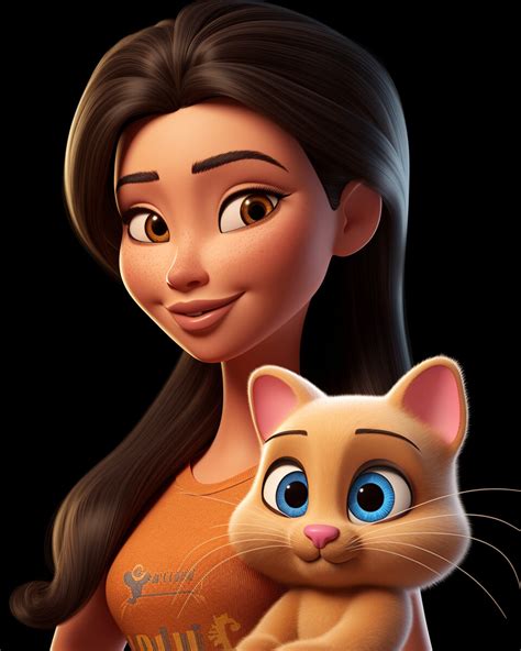 Artstation 3d Disney Style Portraits With Pets Prompt 9