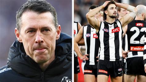 Afl 2022 Collingwood Coach Craig Mcraes Furious Spray After Loss